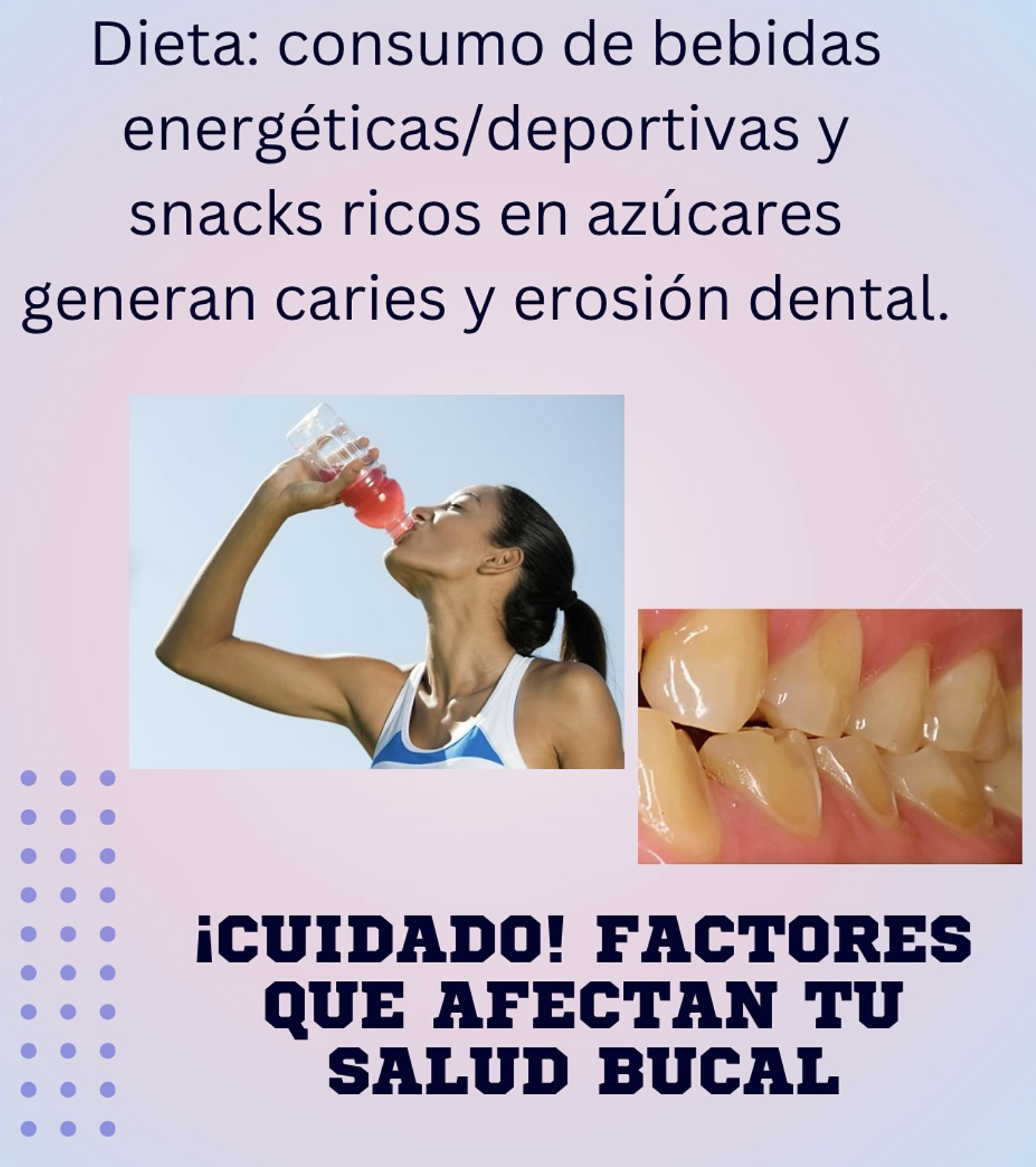 Factores que afectan tu salud bucal: dieta deportiva